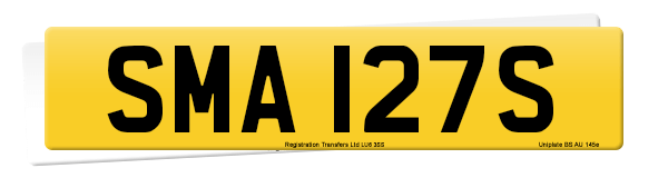 Registration number SMA 127S